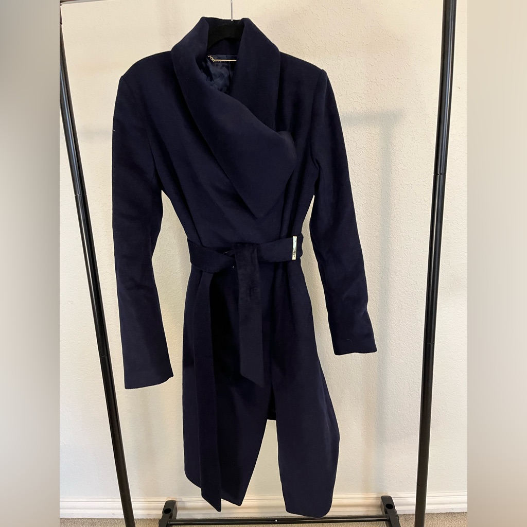 Nwt Dvf Pea Coat - Size M - Blue